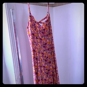 Kimchi Blue Floral print button front dress